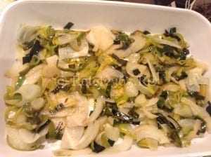 Retete365.RO   Biban de mare cu fenicul caramelizat si salata verde cu spanac   Sa bucatarim cu Leta