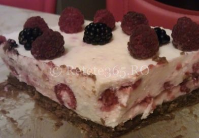 Cheesecake cu fructe de padure – fara coacere